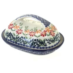 Blue Rose Polish Pottery M077 Manufaktura Butter Dish -Blue Rose Pottery Store GUEST ce559743 7398 4cce b731 cc10eb6aafee