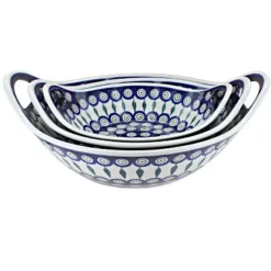 Blue Rose Polish Pottery 1347-1813-1814 Zaklady Bowl Set -Blue Rose Pottery Store GUEST d05175a8 2887 4b46 b69c 79520bfabd09