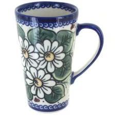 Blue Rose Polish Pottery 468 Vena Large Coffee Mug -Blue Rose Pottery Store GUEST d051ad15 ff09 4c5b be7f e05067be4b63