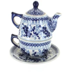 Blue Rose Polish Pottery C027 Manufaktura Tea For One -Blue Rose Pottery Store GUEST d0c03bba a366 4c0f b3f9 9a0d665dedb6