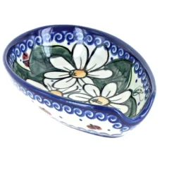 Blue Rose Polish Pottery 89 Vena Small Spoon Rest -Blue Rose Pottery Store GUEST d1cb6cb8 f7da 4a64 b545 a0a127839790