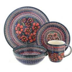 Blue Rose Polish Pottery Zaklady Dinnerware (4 PC) -Blue Rose Pottery Store GUEST d286d2c2 a144 48ba b538 808c6f8d02dc