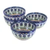 Blue Rose Polish Pottery 71-4 Vena Dessert Bowl Set -Blue Rose Pottery Store GUEST d403a66e 3804 4e57 9219 3c0a7626dcbc