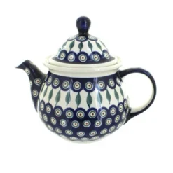 Blue Rose Polish Pottery 943 Zaklady Large Teapot -Blue Rose Pottery Store GUEST d4788ef3 130e 4e76 baf5 f47104de4448