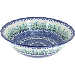 Blue Rose Polish Pottery 204 Vena Large Serving Bowl 27 Blue Rose Polish Pottery 204 Vena Large Serving Bowl -Blue Rose Pottery Store GUEST d59bb320 78c6 4217 8837 fc2822c05434