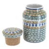 Blue Rose Polish Pottery E30 Ceramika Artystyczna Canister With Cork Top -Blue Rose Pottery Store GUEST d8232b68 cb96 419d a8d3 1ea63028ddf8