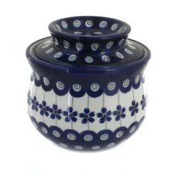 Blue Rose Polish Pottery 1512 Zaklady French Butter Dish -Blue Rose Pottery Store GUEST d87f4c3e 9a05 49bf 994d 4e4870a2caa3