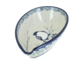 Blue Rose Polish Pottery 381 Ceramika Artystyczna Small Spoon Rest -Blue Rose Pottery Store GUEST d8daa30c 7d33 421c b8f6 0cea93e0f8a2