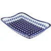 Blue Rose Polish Pottery 1935 Zaklady Large Rectangular Tray -Blue Rose Pottery Store GUEST d8eb2ed7 db0c 4879 bc54 f0ae02282114