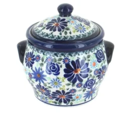 Blue Rose Polish Pottery 1096 Zaklady Small Canister -Blue Rose Pottery Store GUEST d9989910 9466 40d6 ab30 4332f63ab011