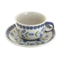 Blue Rose Polish Pottery F079 Manufaktura Cup & Saucer -Blue Rose Pottery Store GUEST da4a0727 a316 4a3c 93c1 25e0d3803827