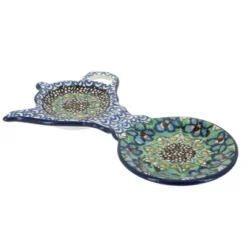 Blue Rose Polish Pottery 764 Ceramika Artystyczna Tea Bag Holder And Saucer -Blue Rose Pottery Store GUEST db098d41 3952 4489 872c c766c96faea7