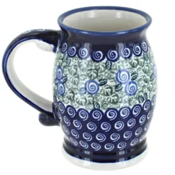 Blue Rose Polish Pottery 1106 Zaklady Beer Mug -Blue Rose Pottery Store GUEST db829916 18ba 4609 8462 fa51f57d9bc6