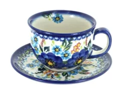 Blue Rose Polish Pottery 33 Vena Cup & Saucer -Blue Rose Pottery Store GUEST dba29802 8616 4e49 bebb f756db1525f7