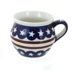 Blue Rose Polish Pottery 911 Zaklady Medium Bell Shaped Mug -Blue Rose Pottery Store GUEST dbd8a89b cf0f 4863 ad38 ea607e46be81