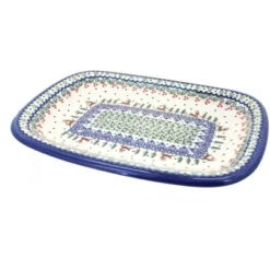 Blue Rose Polish Pottery 120 Vena Medium Rectangular Serving Platter -Blue Rose Pottery Store GUEST dca2bbb7 6c63 4245 bc46 29debcd836e0