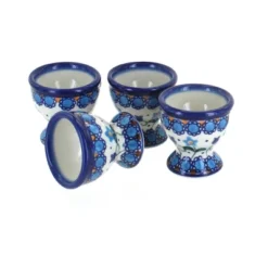 Blue Rose Polish Pottery 38-4 Vena Egg Cup Set -Blue Rose Pottery Store GUEST df33d15b c629 46bf 963d 287517dd5e83