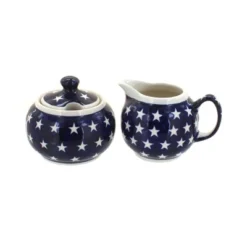 Blue Rose Polish Pottery 694-711 Zaklady Cream & Sugar Set -Blue Rose Pottery Store GUEST e1b6ea75 539c 4bb6 8262 76364ae6ff5b