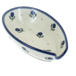 Blue Rose Polish Pottery 381 Ceramika Artystyczna Small Spoon Rest -Blue Rose Pottery Store GUEST e211bb20 a2f2 4253 8df3 4a029db4bcf4