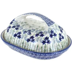 Blue Rose Polish Pottery M077 Manufaktura Butter Dish -Blue Rose Pottery Store GUEST e21bc751 4cfb 42d6 94ce 4e38b3bed849