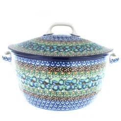 Blue Rose Polish Pottery 278 Ceramika Artystyczna Covered Round Baker -Blue Rose Pottery Store GUEST e2862c60 a158 4639 8bd1 4e722147662b