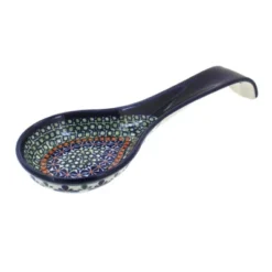 Blue Rose Polish Pottery 1178 Zaklady Large Spoon Rest -Blue Rose Pottery Store GUEST e2f91a68 c520 42a5 9b20 6cdefb82487a