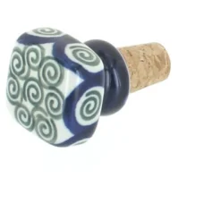 Blue Rose Polish Pottery 832 Ceramika Artystyczna Square Wine Cork -Blue Rose Pottery Store GUEST e3573786 1db5 4f08 bd0c 70de6b7e3fd5