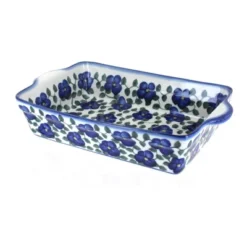 Blue Rose Polish Pottery 43D WR Unikat Loaf Baker With Handles -Blue Rose Pottery Store GUEST e3939ac8 b397 432d 8513 4094cba7a288