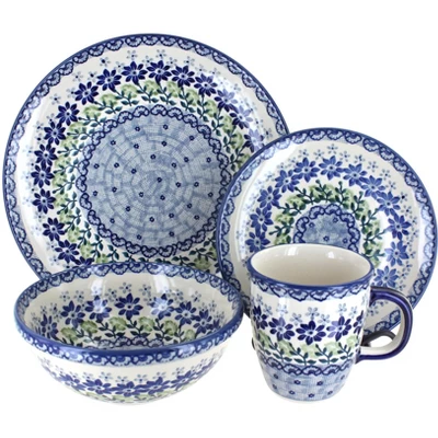 Blue Rose Polish Pottery Manufaktura Dinnerware (4PC) 13 Blue Rose Polish Pottery Manufaktura Dinnerware (4PC) - Image 11