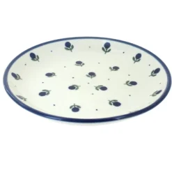 Blue Rose Polish Pottery Ceramika Artystyczna Dessert Plate -Blue Rose Pottery Store GUEST e4987b38 ce46 413a bb0c 99e76e0b8658