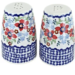 Blue Rose Polish Pottery S086 Manufaktura Salt And Pepper Shakers -Blue Rose Pottery Store GUEST e635f206 a329 48d0 b46b 0b61a082d8ba