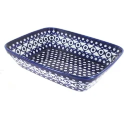 Blue Rose Polish Pottery 1351 Zaklady Large Deep Baker -Blue Rose Pottery Store GUEST e75e7891 d234 4d4b 861b 82ad21f29092