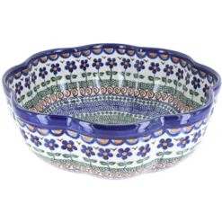 Blue Rose Polish Pottery 70 Vena Large Scallop Bowl -Blue Rose Pottery Store GUEST e8e47cd8 3221 4b13 8800 6a7017968296