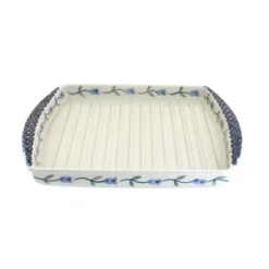 Blue Rose Polish Pottery P191 Manufaktura Bacon Cooker -Blue Rose Pottery Store GUEST e915a511 dead 47cd bc62 4fef25178d51