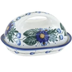 Blue Rose Polish Pottery 15A WR Unikat Butter Dish -Blue Rose Pottery Store GUEST e91dfcbb be5a 49b1 8fcd 45cecbf8afe4