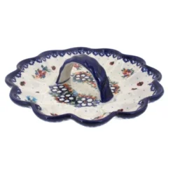 Blue Rose Polish Pottery 131 Vena Egg Plate 14 Blue Rose Polish Pottery 131 Vena Egg Plate -Blue Rose Pottery Store GUEST e972ac5a ac16 49c3 9197 4edfc8f92086