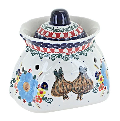 Blue Rose Polish Pottery A50 Andy Garlic Keeper 4 Blue Rose Polish Pottery A50 Andy Garlic Keeper - Image 2