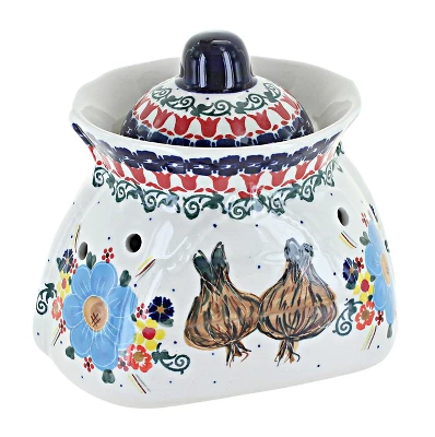 Blue Rose Polish Pottery A50 Andy Garlic Keeper 3 Blue Rose Polish Pottery A50 Andy Garlic Keeper