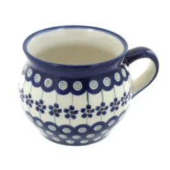 Blue Rose Polish Pottery 910 Zaklady Bell Shaped Mug -Blue Rose Pottery Store GUEST ea429bf3 7625 4471 825a ae3cbea30437