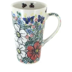 Blue Rose Polish Pottery 468 Vena Large Coffee Mug -Blue Rose Pottery Store GUEST ea5131de 0141 45e9 bed6 51cd4db8b0c2