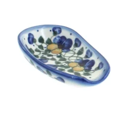 Blue Rose Polish Pottery 55d WR Unikat Small Spoon Rest -Blue Rose Pottery Store GUEST eaaf52ca 7010 4e6f b4ac 2a089ea57faa