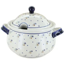 Blue Rose Polish Pottery 1004 Zaklady Soup Tureen