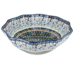Blue Rose Polish Pottery M108 Manufaktura Medium Decagonal Bowl