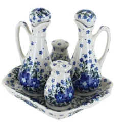 Blue Rose Polish Pottery 41 Vena Table Accessory Set -Blue Rose Pottery Store GUEST ec335956 4e9f 450c 85ad 835f1198b412