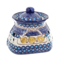 Blue Rose Polish Pottery 98 Vena Small Garlic Keeper -Blue Rose Pottery Store GUEST ed079893 7733 44fd b8eb d699b2945f55