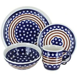 Blue Rose Polish Pottery Zaklady Dinnerware (16 PC) -Blue Rose Pottery Store GUEST ed368ec6 fb9e 48dc bcea 08ab53e75cb1 1