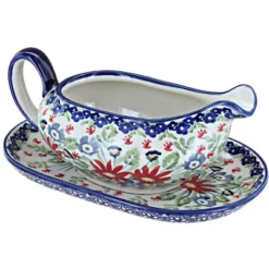 Blue Rose Polish Pottery S119 Manufaktura Gravy Boat & Plate 26 Blue Rose Polish Pottery S119 Manufaktura Gravy Boat & Plate -Blue Rose Pottery Store GUEST edcb0e4e 866d 41d3 b10a 491a6420267a