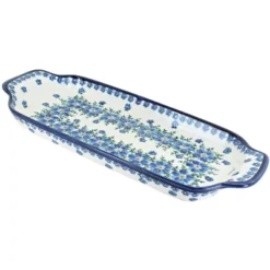 Blue Rose Polish Pottery 1282 Zaklady Bread Tray -Blue Rose Pottery Store GUEST ee35c28f 7c42 4903 ab2b 192af8c3a153