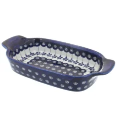 Blue Rose Polish Pottery 1281 Zaklady Rectangular Serving Dish -Blue Rose Pottery Store GUEST efaa5bd8 a154 44ba 8b5d 4b5b8ecf433f