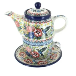 Blue Rose Polish Pottery 423 Caramika Artystyczna Tea For One -Blue Rose Pottery Store GUEST f04023b0 b691 4dc5 84cc 878e16646144